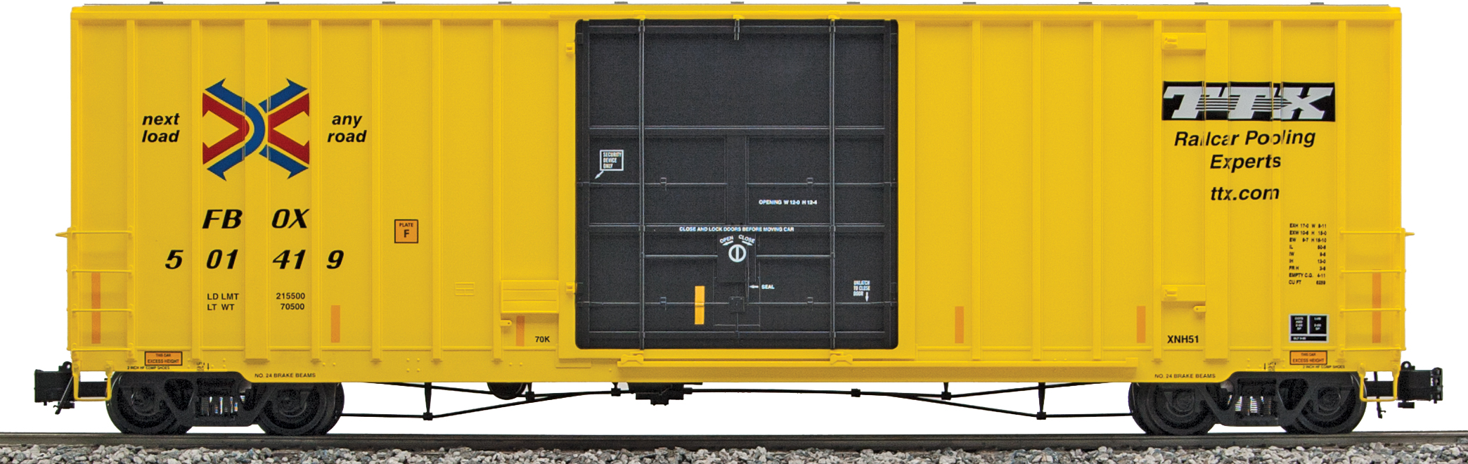 PS-1 Western Pacific 8’ Youngstown Door Boxcar 19512 AML G401-16X Details about   Accucraft